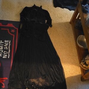 Killstar Gothic Black Long Sleeve Dress